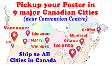 Canada-Wide Research Poster Distribution Network - available near Most Canada Convention Centre