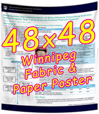 Winnipeg Fabric & Paper Research Poster 48x48 from $70 cad